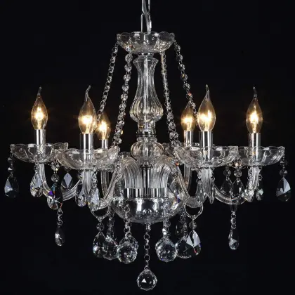 Luxurious Crystal Chandelier - Modern European Murano Glass Pendant Light for Hotel Wedding Decor