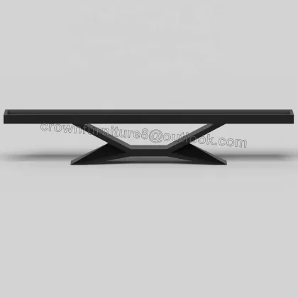 Outdoor Luxury Modern Solid Wood Black Shuffle Board Table