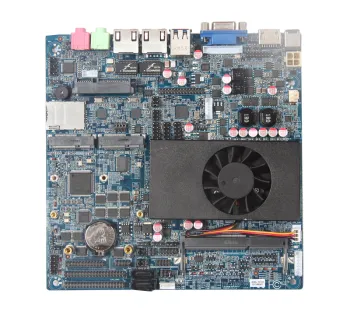 17x17CM THIN MINI-ITX/ 6xCOM port/ Dual 8 LVDS/ Integrated Intel Core i3 4100U Embedded Motherboard