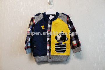 Wholesale 100% Cotton Boys Cartoon Jacket Kids Jackets In China