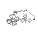 Double dome flower type surgical lamp