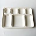 7 Compartiment Bagasse -plaat Suikerriet Serveerplaat