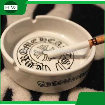 wholesale custom personalized indoor round ceramic table top cigar cigarette ashtray