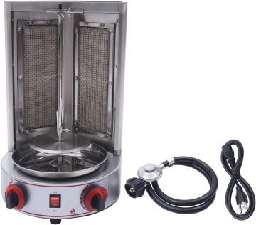 Food Grade Stainless Steel Home Use Gas Rotating Shawarma Grill
