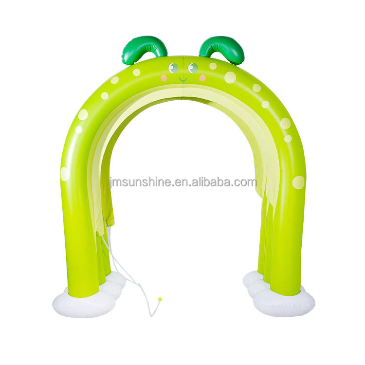 Amazon ახალი საბავშვო მწვანე Worm გასაბერი Sprinklers Arch