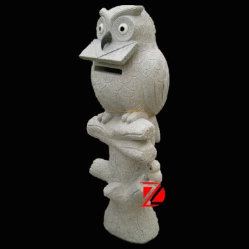 animal shape natural stone mailbox