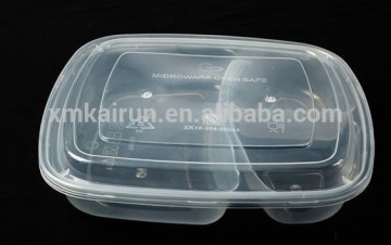 plastic microwave disposable compartment lunch box (3 compartment)