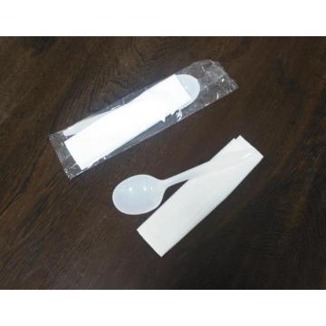 Plastic White Meal Spoon