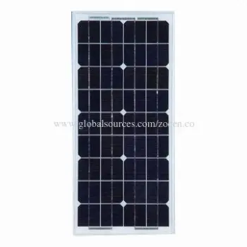 20W Monocrystalline Solar Panel with 1.31A Short-circuit Current