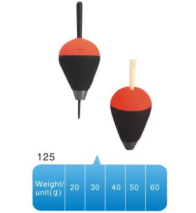 BOBBERS Black Orange Colour Fishing Tackle Float Fishing EVA Floats Fishing Buoy