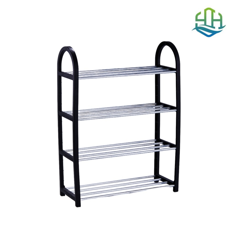 Rack de armazenamento de sapatos moderno de 4 camadas