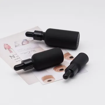 Matte Black Dropper Bottle Essential Glass 30ml Bottle