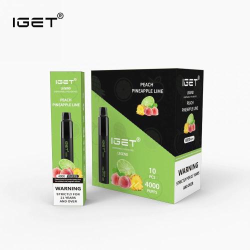 Famosa lenda do IGET de cigarro eletrônico 4000 Puffs Vape Pen