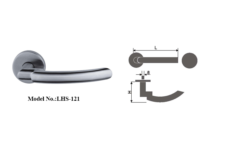 Contemporary Stylish Solid Door Lever Handle Sets
