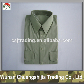 olive green short sleeve military shirt