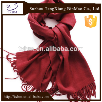 100% wool winter warm scarves with solid colour