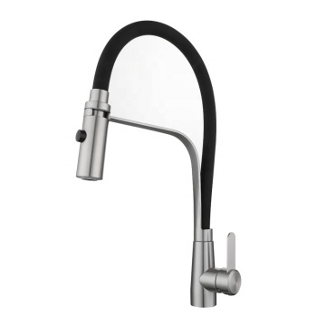 Factory Direct Modern Kitchen Sink Mixer Water Tap 304 Stainless Steel Pull Down Faucet
