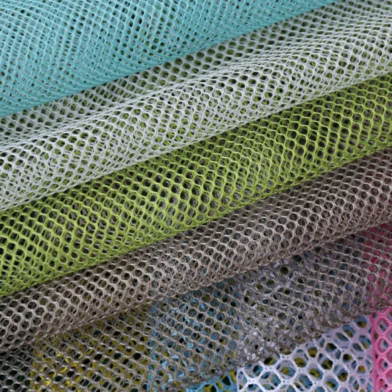 Customizable Thin Hexagon Mesh 100% Polyester Fabric for Luggage and Tent Use