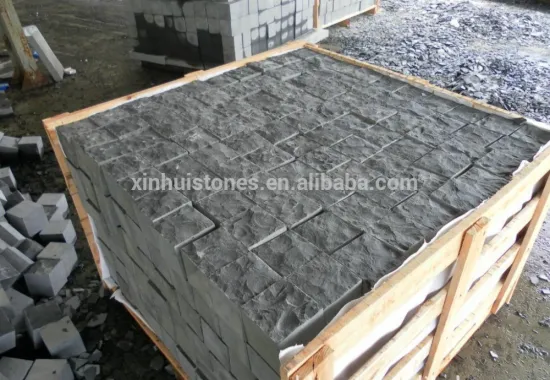 cheap black basalt cube stone natural surface from quarry directly