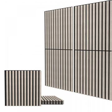 Home Decorative Wood Slat Panneaux muraux acoustiques