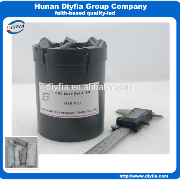 HQ3 PDC insert diamond core drill bit for sale