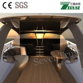 PVC flooring roll synthetic marine decking teak decking EU CE SGS standard 190*5mm