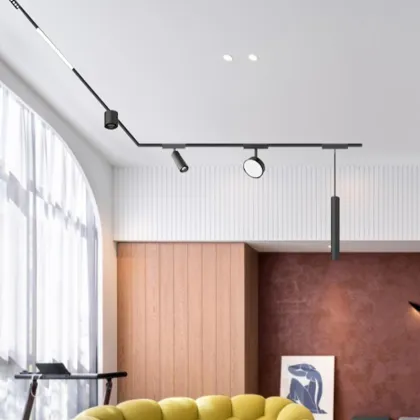 Linear Magnetic Rail COB LED Track Light Ultrathin Track Light Magnetic Rail