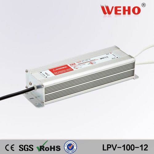 Cooling Aluminum shell 12v 100w constant voltage led power supply 100w 12v led driver