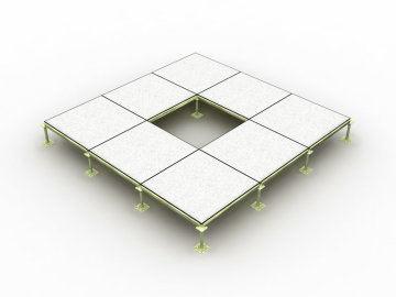 Safefloor-3: All Steel Panel Raised Floor with PVC Tile