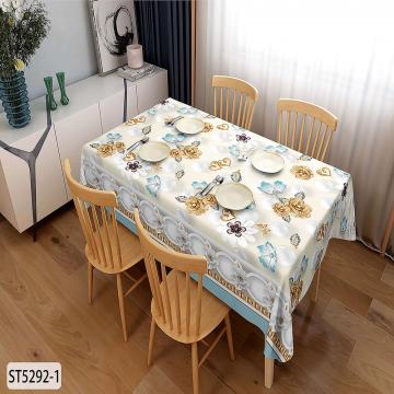 anti-slip design the PU leather texture tablecloth