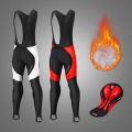 WOSAWE Winter Fleece Men's Motorcycle Cycling Pants Bib Warm Reflective Gel Padded MTB Bicycle Tights Trousers Bike MTB Pants