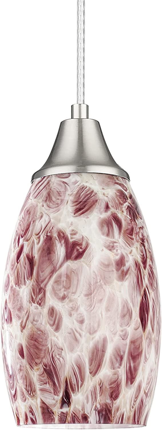 P230255 Medium Pendant Light Hand Blown Glass Shade