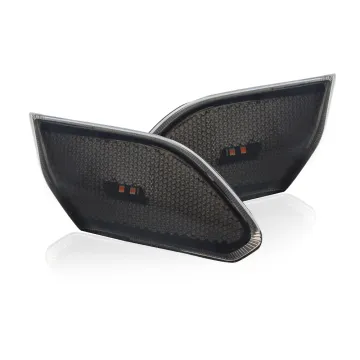 LED Side Maker Light Amber Fender Flares & Turn Signal Kits for Jeep Wrangler JL 2018-2019