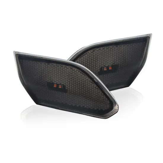 LED Side Maker Light Amber Fender Flares & Turn Signal Kits for Jeep Wrangler JL 2018-2019