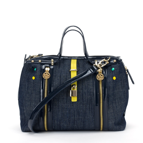 Most Popular Ladies Fashion & Classical Jean Tote Bag (QJ-150922-B)