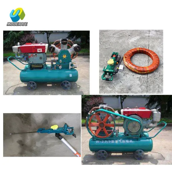 Diesel Piston Type Air Compressor with Jack Hammer