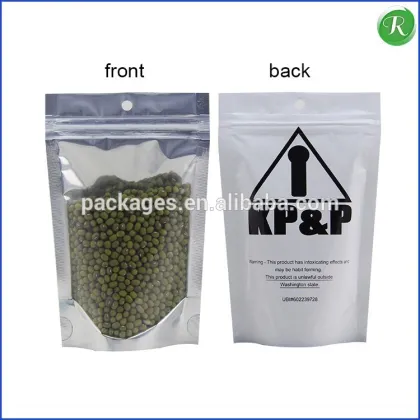 Hot sale one side clear aluminum foil yin yang bags for food packaging