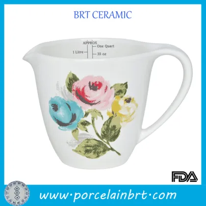 Cath kidston painterly rose measuring ceramic jug