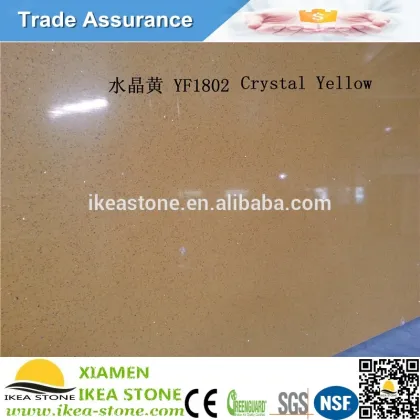 Crystal Sparkle Yellow Silestone Slab