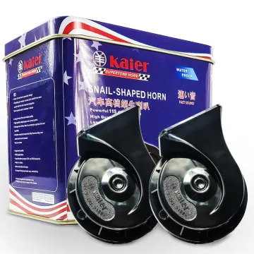 High Performance 12V Waterproof Super Loud Car Horn - 118dB Snail Denso Horn