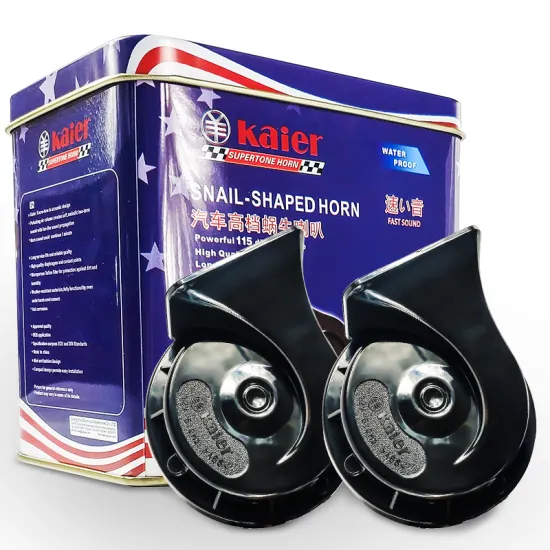 High Performance 12V Waterproof Super Loud Car Horn - 118dB Snail Denso Horn