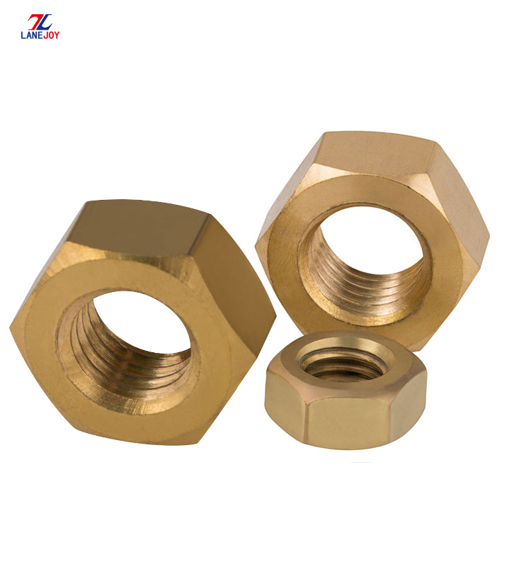 brass colored hex nut brass nut