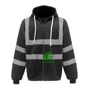 kango الرؤية العالية السترة العمل hi-vis مع شريط عاكس وجيب الأمن