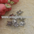 Pendientes de plata tibetanos antiguos de la mariposa de los 15 * 12MM encantos