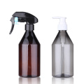 300 ml de plástico vacío mascota ámbar gris transparente aceite de agua de agua de agua botella de spray