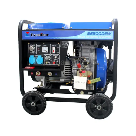Portable Excalibur Electric Start Diesel Welder Generator with Battery