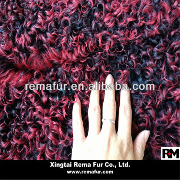 Top quality dyed curly Kalgan Lamb Plate