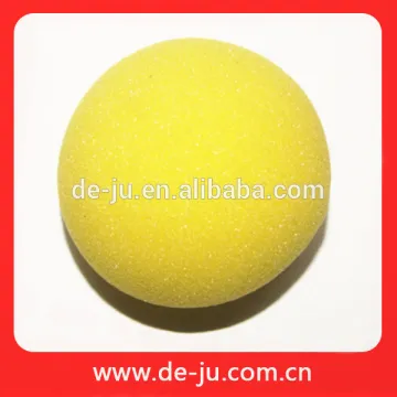 Yellow Ball Face Foam Cleaning Tools Round Sponge