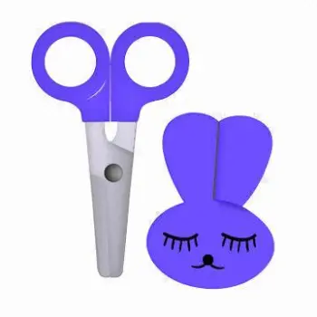 Student Scissors with Transparent Plastic Handle, Made of 2CRL13 Stainless Steel