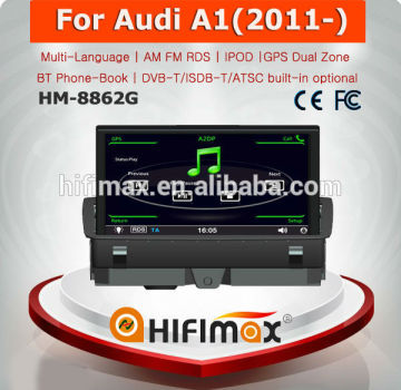 Hifimax 7'' Car GPS Navigation For Audi A1 2011 Head unit w/ Bluetooth IPOD RDS Support HD 1080P Video Playback